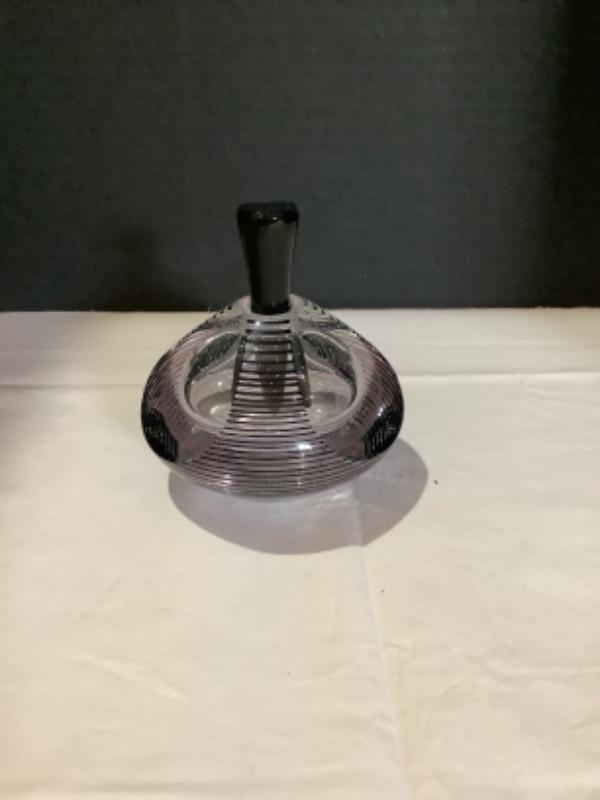 P1425 Fire Island Glass Studio Signed Perfume Bottle