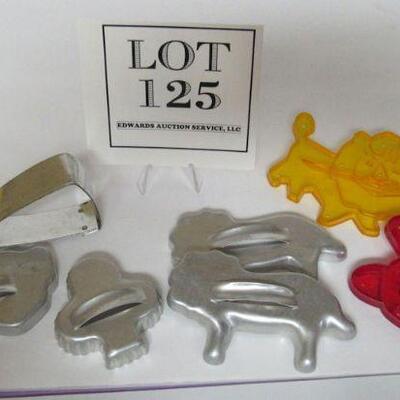 Lot of Aluminum and Plastic Cookie Cutters, Jerry the Mouse!