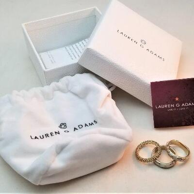 Lot #54  Lauren G. Adams Rings (3) in box