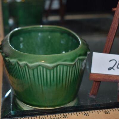 McCoy Green Oval Planter 