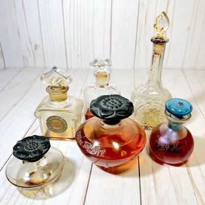 Lot 47 Group 6 Vintage Perfume Bottles Paris France Guerlain Peggy Hoyt