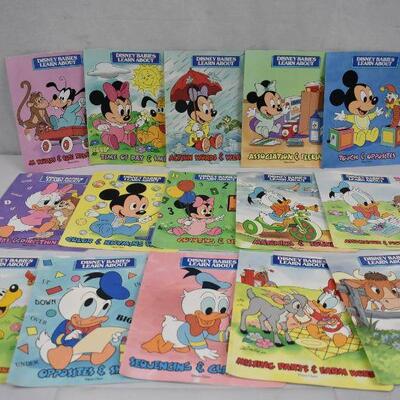 15 Wipe Clean Baby/Toddler Books: Disney Babies Learn About...