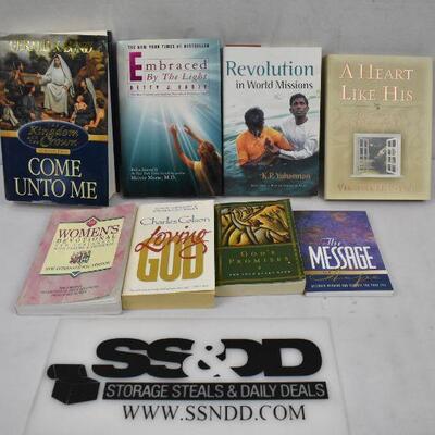 8 Religious Books: The Message -to- Come Unto Me