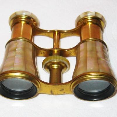 Lot 50 Opera Glasses Mother of Pearl Finish Lemaire Fab Paris Original Case Sam Mayer Denver