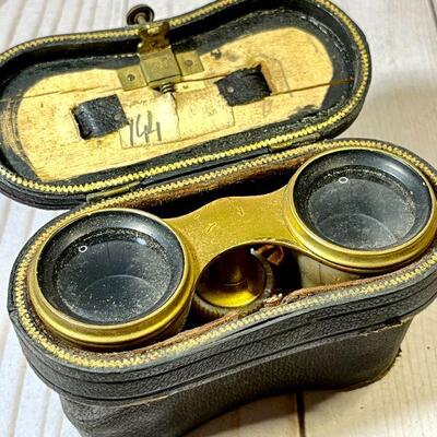 Lot 50 Opera Glasses Mother of Pearl Finish Lemaire Fab Paris Original Case Sam Mayer Denver