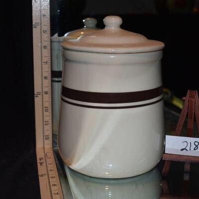 McCoy Canister w/Brown Stripe 