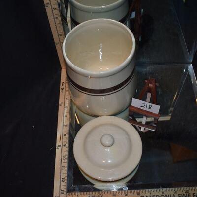 McCoy Canister w/Brown Stripe 