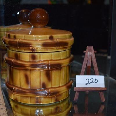 McCoy Bamboo Cookie Jar