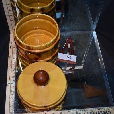 McCoy Bamboo Cookie Jar