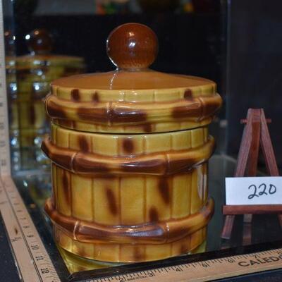 McCoy Bamboo Cookie Jar