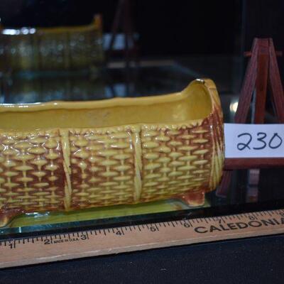 McCoy Yellow Basket Weave Planter Market