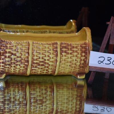 McCoy Yellow Basket Weave Planter Market
