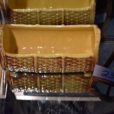 McCoy Yellow Basket Weave Planter Market