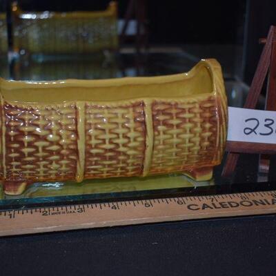 McCoy Yellow Basket Weave Planter Market