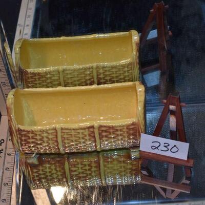 McCoy Yellow Basket Weave Planter Market