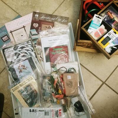 Cross Stitch Embroidery Basket, Booklets, Kits