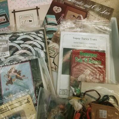 Cross Stitch Embroidery Basket, Booklets, Kits