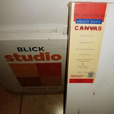 Artist Canvases Assorted Sizes plus canvas pads