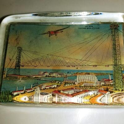 2 Onyx Horseheads + Chicago World's Fair paperweight