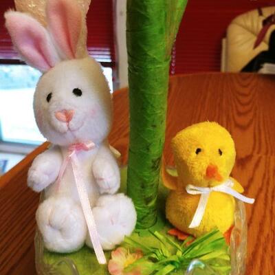 Musical Fiber Optic Easter Tree & Sun Tea Gallon