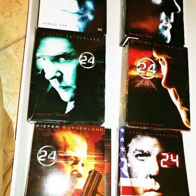 6 seasons of "24" with Keifer Sutherland on DVDs