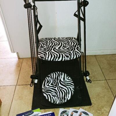 Chair Gym with rotating Seat & instruction DVD