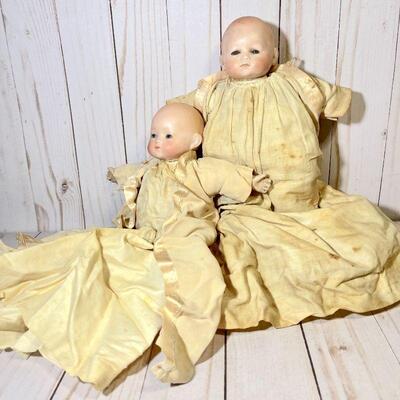 Lot 68 Antique Grace Putnam Bye Lo 2 Doll Babies 
