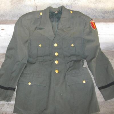 Lot 69 Vintage WWII Army Dress Uniform 2 Jackets Summer Winter 1 Pants Hat Belts Tie 7 pcs