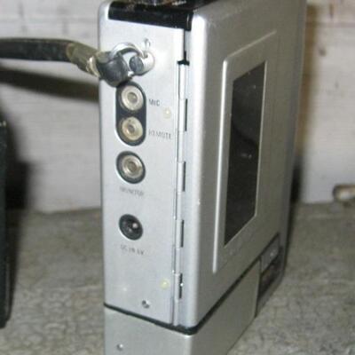 Lot 76 Sony Battery Operated Cassette Recorder & Case