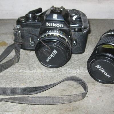 Lot 78 Nikon 35mm Camera EM + Extra Lens Series E1:28