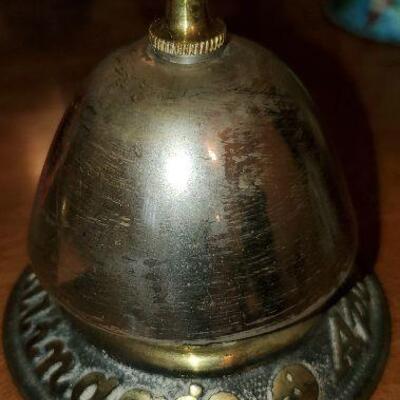 Vintage Bell Apollinaris Front Desk Bell Metal