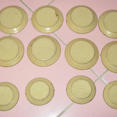 Lot 80 Set Vintage Miniature Doll Dishes 19pcs Plates Serving Candle Tureen
