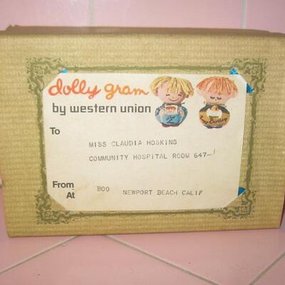 Lot 81 Western Union Dolly Gram 1970s Get Well Wishes