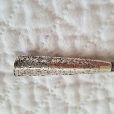 Vintage Sterling Silver Shoe Button Hook