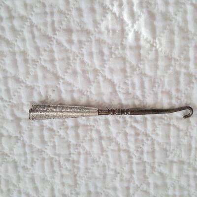 Vintage Sterling Silver Shoe Button Hook