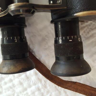 WWI Vintage Carl Zeiss Binoculars with Case