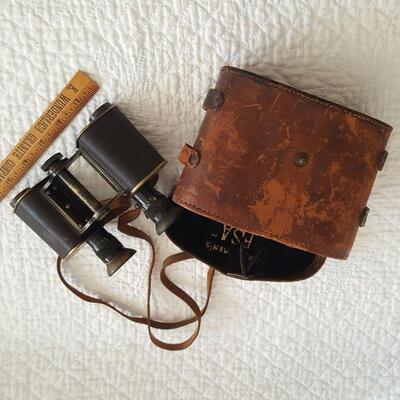 WWI Vintage Carl Zeiss Binoculars with Case