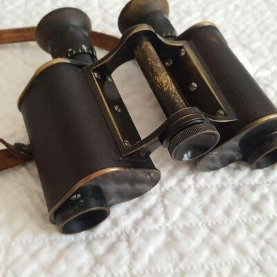 WWI Vintage Carl Zeiss Binoculars with Case