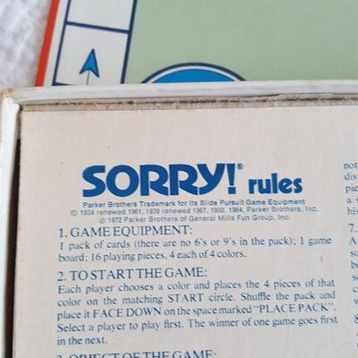 Vintage Game of Sorry