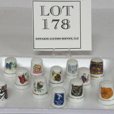 Lot of 12 Porcelain Thimbles