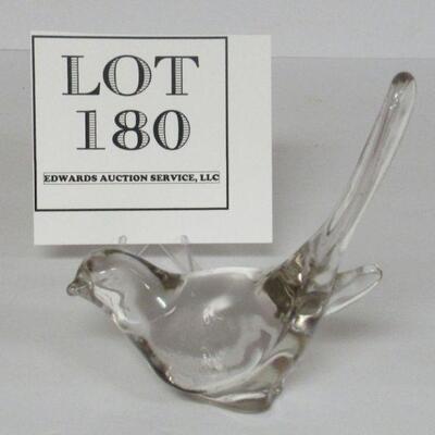 Clear Glass Bird 