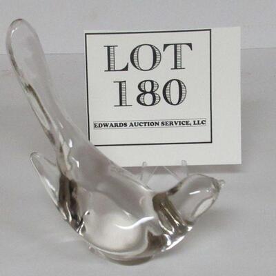 Clear Glass Bird 