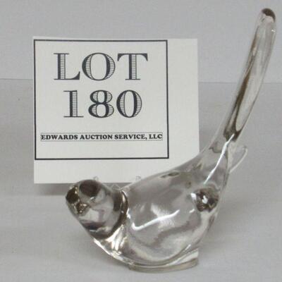 Clear Glass Bird 