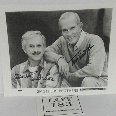 Smothers Brothers Autographed Photo Purchased At Grand Opera House In Oshkosh at a Fundraiser