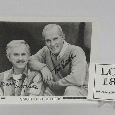 Smothers Brothers Autographed Photo Purchased At Grand Opera House In Oshkosh at a Fundraiser
