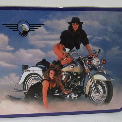 Tin Box With Biker Babes