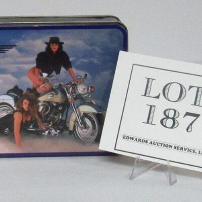 Tin Box With Biker Babes