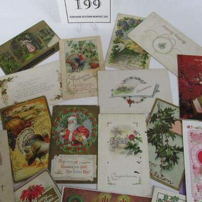 18 Vintage Holiday Post Cards