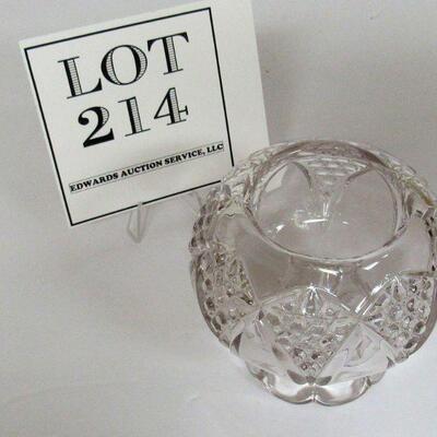 Small Pressed Glass Rose Bowl