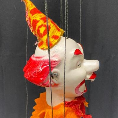 Vintage Peter Puppet Playthings Circus Clown RARE Marionette YD#499ii